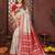 Beige banarasi silk jacquard saree for women