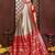 Beige banarasi silk jacquard saree for women