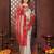 Beige banarasi silk jacquard saree for women