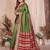 Green banarasi silk jacquard saree for women