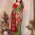 Green banarasi silk jacquard saree for women