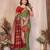 Green banarasi silk jacquard saree for women