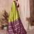 Olive banarasi silk jacquard saree for women