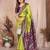 Olive banarasi silk jacquard saree for women