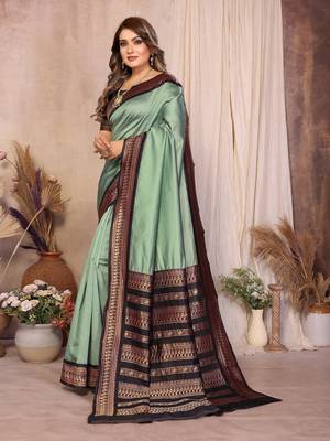 pista banarasi silk jacquard saree for women 2