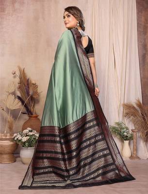 pista banarasi silk jacquard saree for women 3