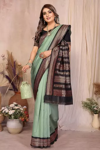 pista banarasi silk jacquard saree for women