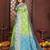 Parrot-green banarasi silk jacquard saree for women