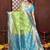 Parrot-green banarasi silk jacquard saree for women