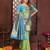 Parrot-green banarasi silk jacquard saree for women