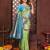 Parrot-green banarasi silk jacquard saree for women