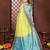 Yellow banarasi silk jacquard saree for women