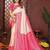Pink banarasi silk jacquard saree for women