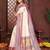 Cream banarasi silk jacquard saree for women