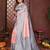 peach banarasi silk jacquard saree for women