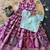 Festive wear magenta dola silk zari and thread weaving gown with skyblue koti