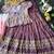 Designer tissue silk embroidered work gown with koti for kids