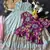 Designer tissue silk embroidered work gown with koti for kids