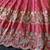 Designer tissue silk embroidered work gown with koti for kids