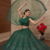 Women’s Elegant Emerald Green Sequins Embroidered Lehenga Choli Set with Net Dupatta