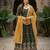 green embroidered anarkali gown with dupatta