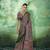 Green modal satin ajrakh print saree