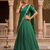 New South Indian  Silk Checked Half Saree Lehenga Choli with Zari Border