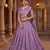 New South Indian  Silk Checked Half Saree Lehenga Choli with Zari Border