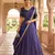 New South Indian  Silk Checked Half Saree Lehenga Choli with Zari Border