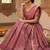New South Indian  Silk Checked Half Saree Lehenga Choli with Zari Border