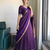 New South Indian  Silk Checked Half Saree Lehenga Choli with Zari Border