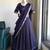 New South Indian  Silk Checked Half Saree Lehenga Choli with Zari Border