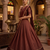 New South Indian  Silk Checked Half Saree Lehenga Choli with Zari Border