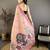 peach printed cotton saree with unstitched blouse piece