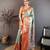 mint green floral zari woven art silk saree with unstitched blouse piece