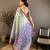 sky blue floral zari woven art silk saree with unstitched blouse piece