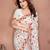 White Floral Printed Designer Saree for Women