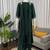green crepe kurta set
