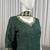 green crepe kurta set