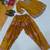 yellow satin kurta set