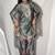 grey satin kurta set