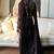 brown faux georgette kurta set
