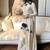 cream faux georgette kurta set
