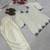 cream faux georgette kurta set