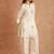 Cream cotton silk kurta farshi salwar dupatta set
