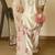 cream satin kurta set