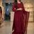 maroon georgette salwar suit dupatta set