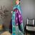 Women violet soft silk gold zari woven buttas banarasi silk  saree