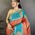 Women peach soft silk gold zari woven buttas banarasi silk  saree