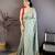 Women sea green vichitra silk bandhani & animal motifs bandhani saree
